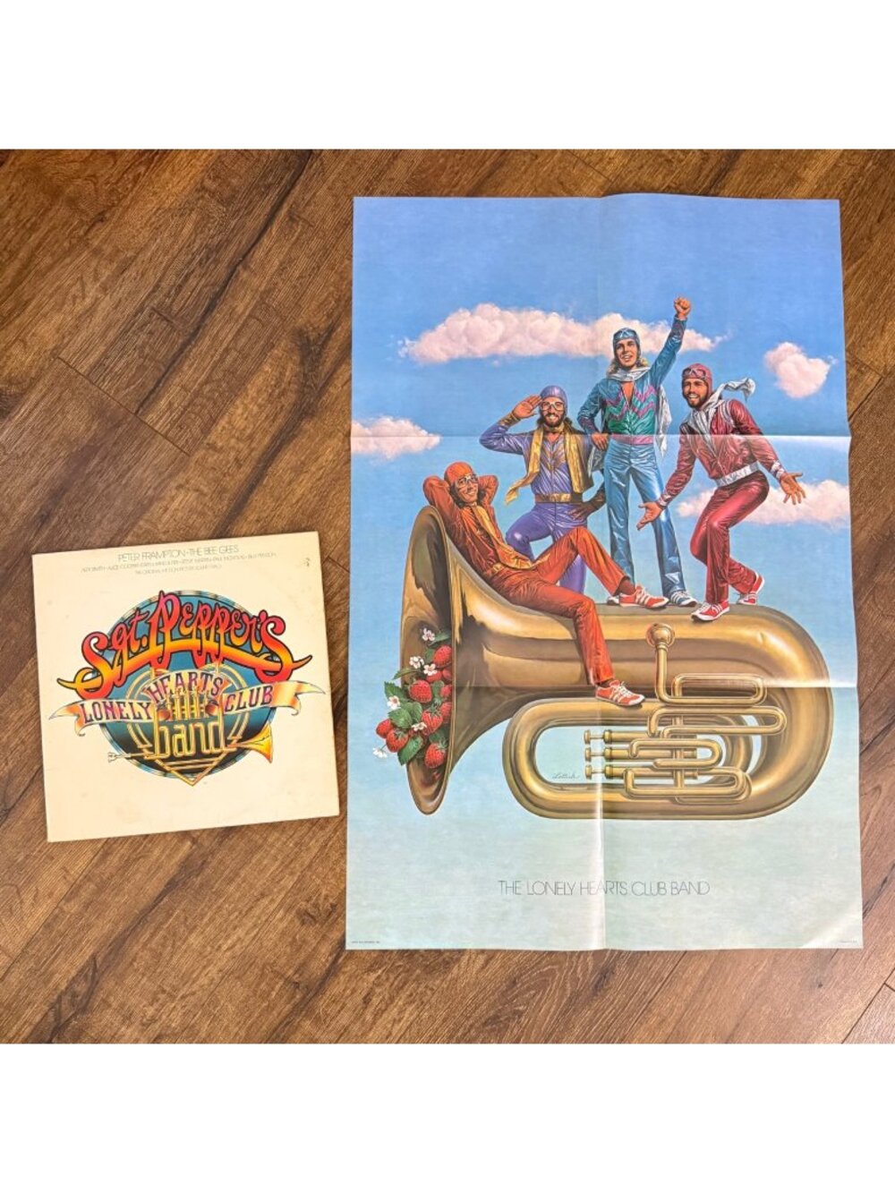 Sgt Peppers Lonely Hearts Club Band Double LP Motion Picture Soundtrack w/Poster